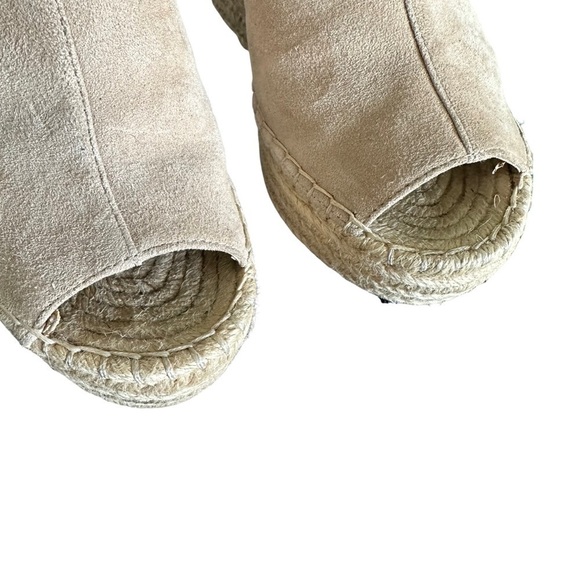 KENNETH COLE Suede Espadrille Peep-Toe Wedges - Picture 11 of 15
